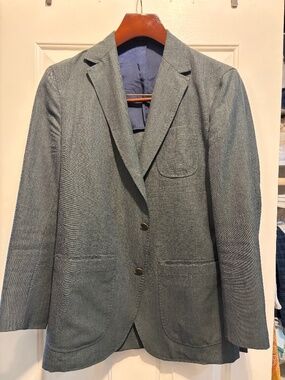 Sid Mashburn Lovat Green High Twist Ghost Blazer ITA48R